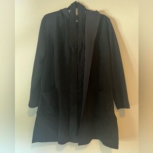 Zara Black Hooded Coat